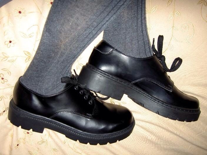 Zapatos escolares negros talla 32